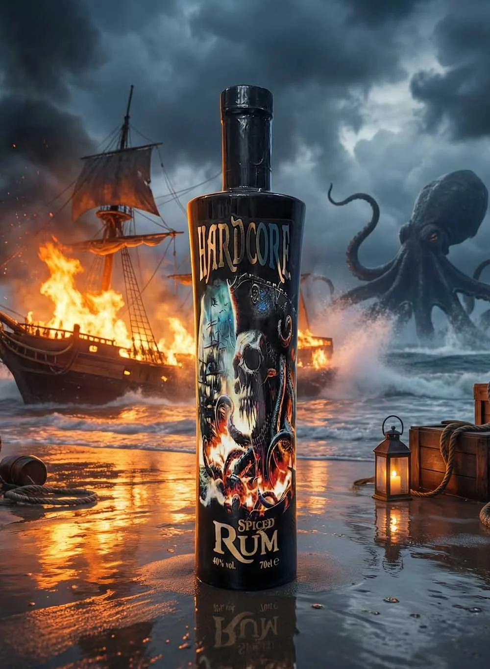 RUM出品 Forged Dark Spiced Rum (70cl, 40%) — The Rum Company - British Rum